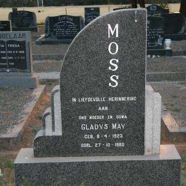 MOSS Gladys May 1923-1980