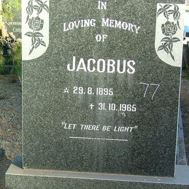 MARAIS Jacobus 1895-1965