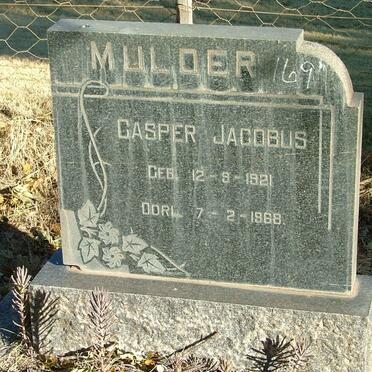 MULDER Casper Jacobus 1921-1968