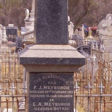 MEYBURGH P.J. -1923 &amp; E.A. BOTHA -1920