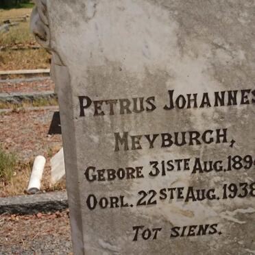 MEYBURGH Petrus Johannes 1890-1938