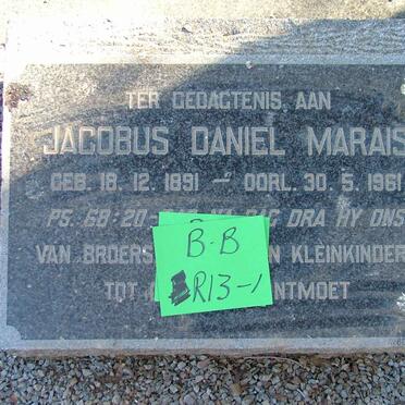MARAIS Jacobus Daniel 1891-1961
