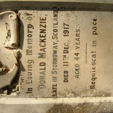 MACKENZIE Donald -1917