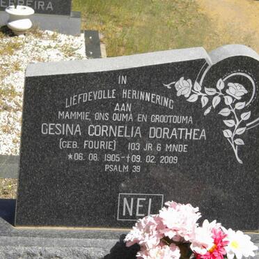 NEL Gesina Cornelia Dorathea nee FOURIE 1905-2009
