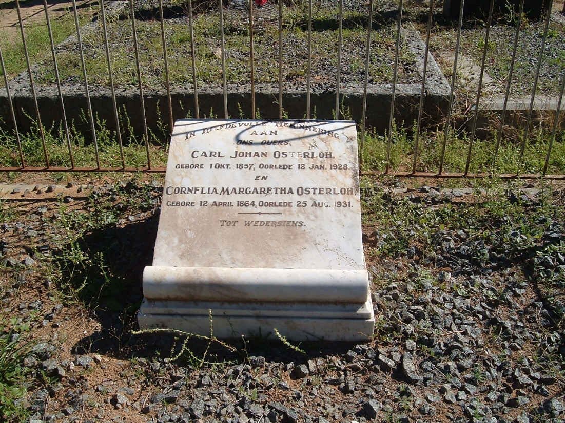 OSTERLOH Carl Johan 1857-1928 &amp; Cornelia Margaretha 1864-1931