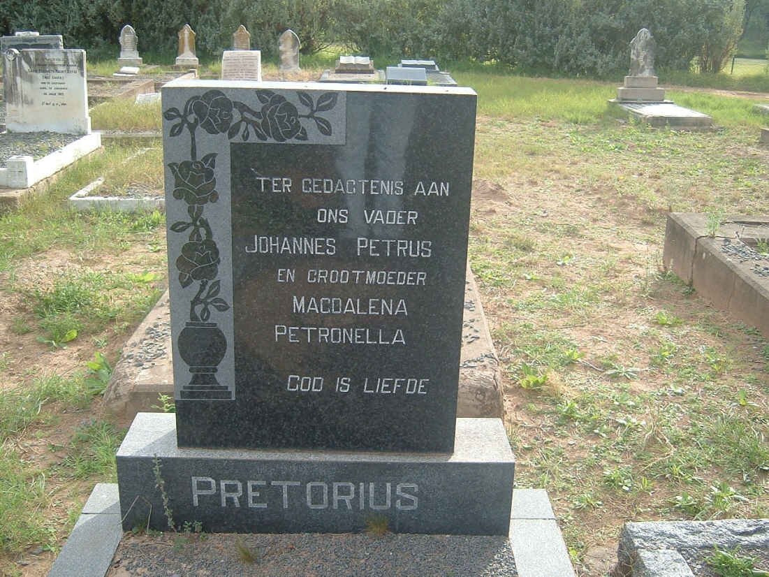 PRETORIUS Johannes Petrus :: PRETORIUS Magdalena Petronella