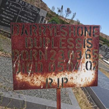 PLESSIS Darrylshone, du ??65-??02