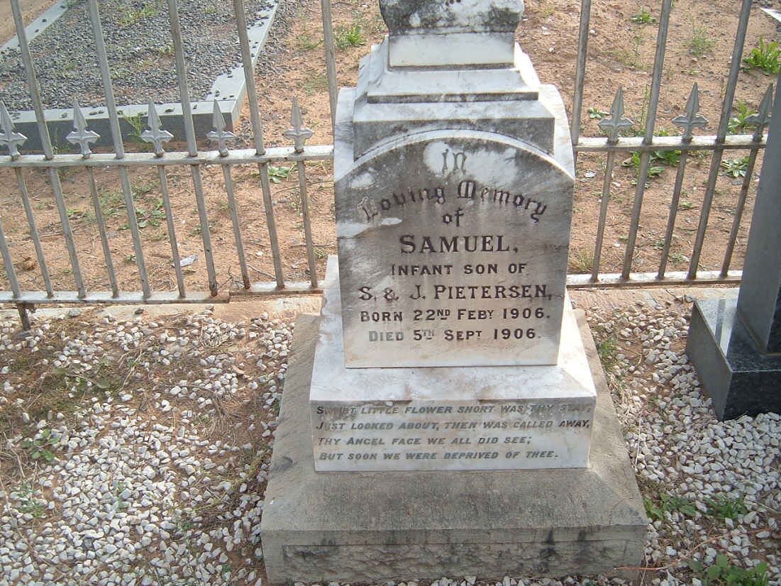 PIETERSEN Samuel 1906-1906