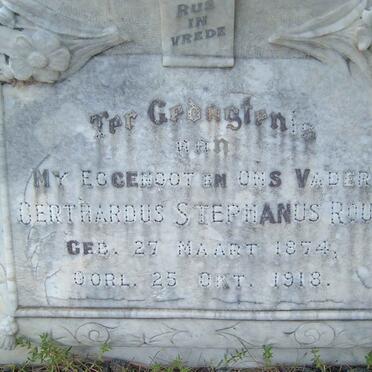 ROUX Gerthardus Stephanus 1874-1918