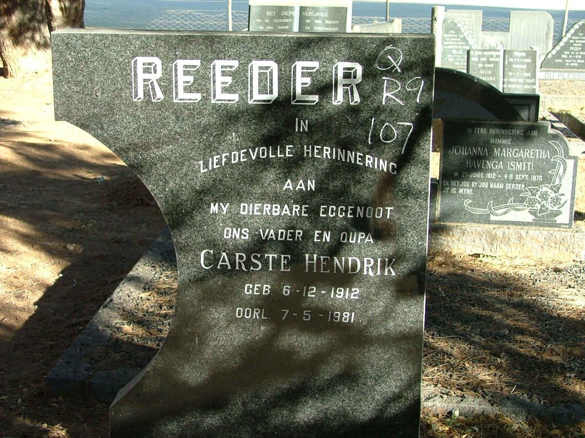RHEEDER Carste Hendrik 1912-1981