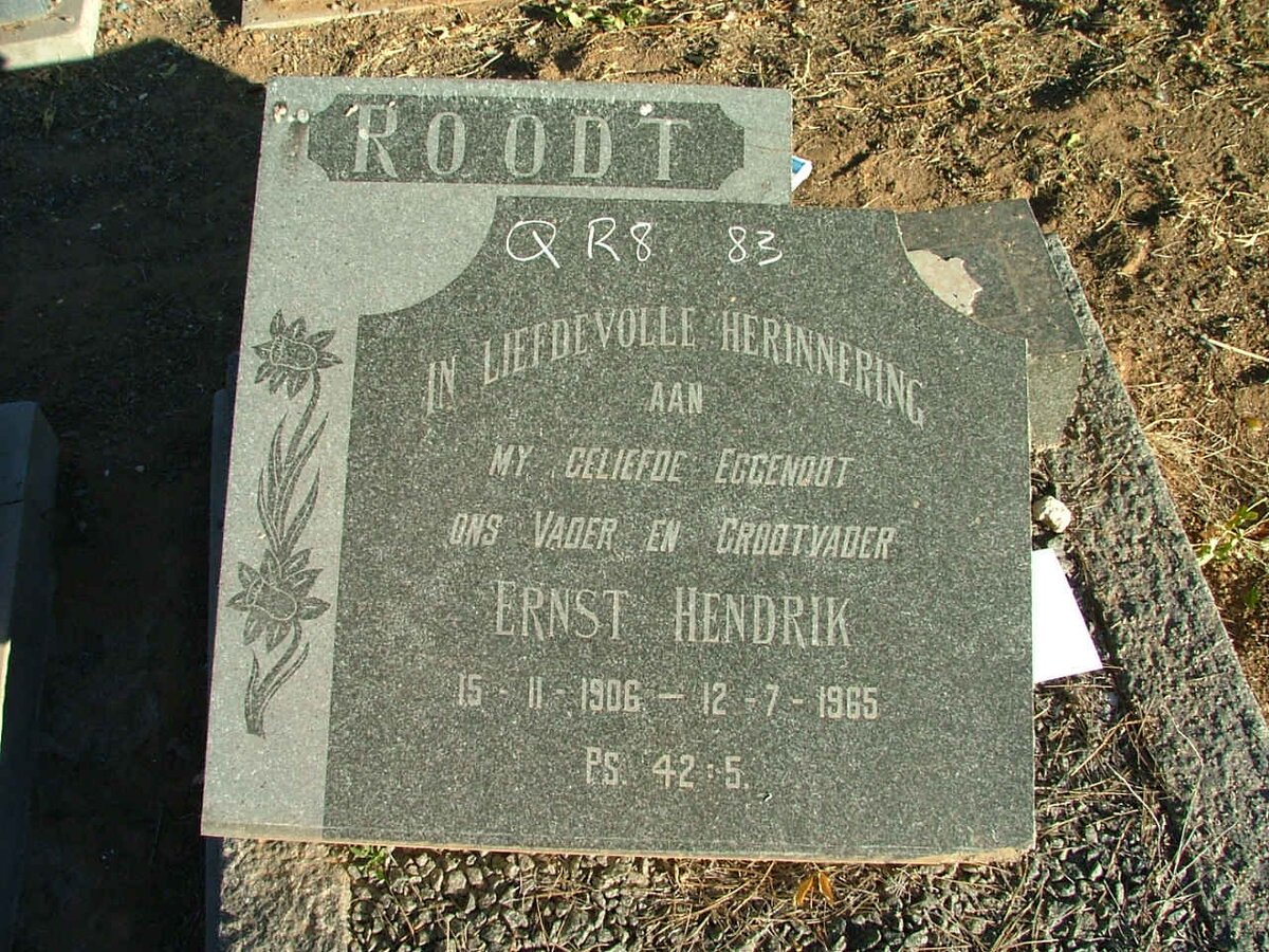 ROODT Ernst Hendrik 1906-1965