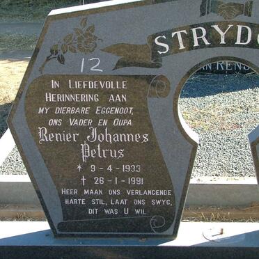 STRYDOM Renier Johannes Petrus 1933-1991