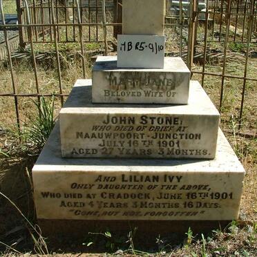 STONE Mary Jane -1901 :: STONE Lilian Ivy -1901