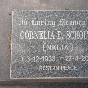 SCHOLTZ Cornelia E. 1933-2013