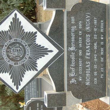 STROEBEL Nicholas Francois 1940-1987