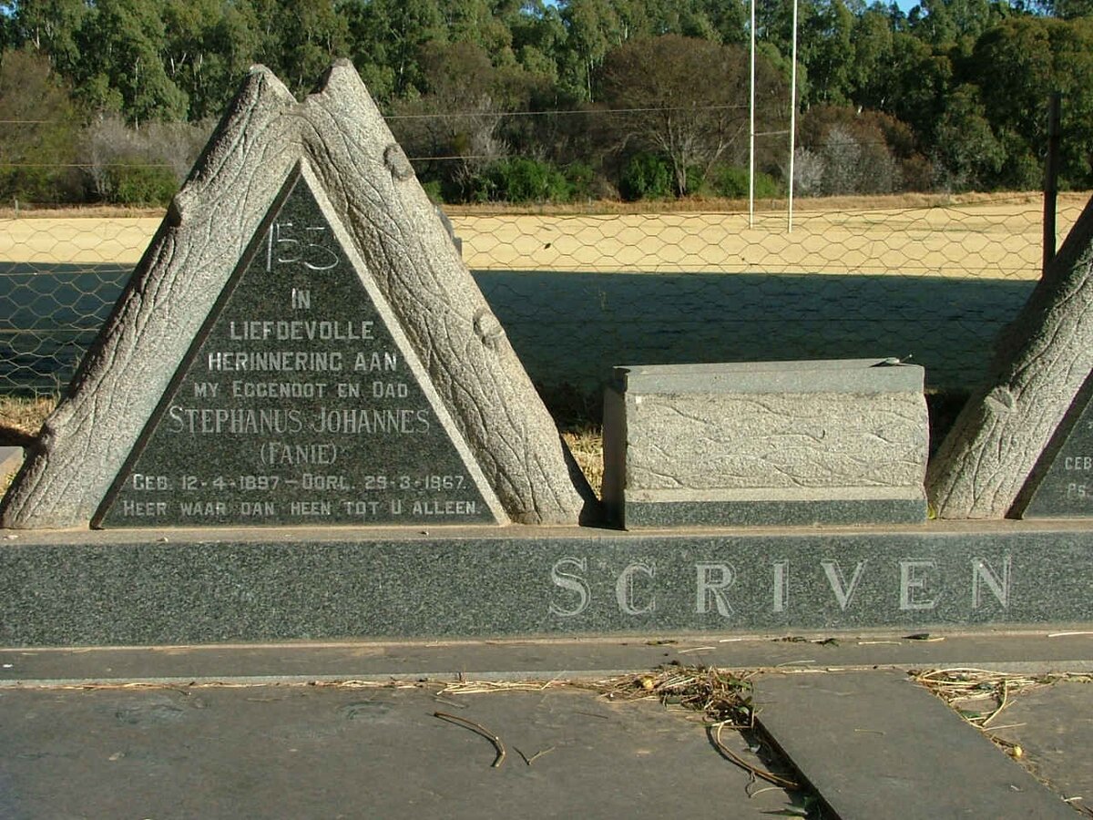 SCRIVEN Stephanus Johannes 1897-1967