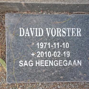 VORSTER David 1971-2010