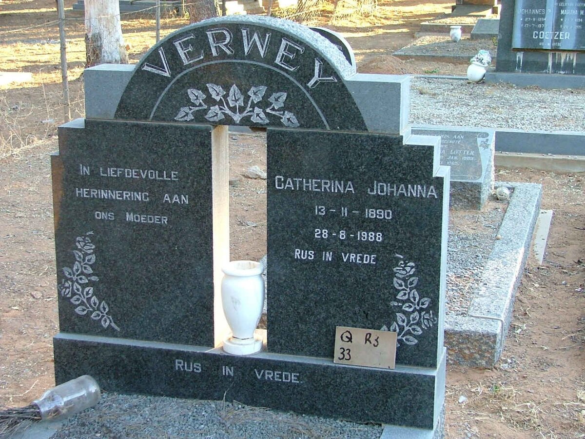 VERWEY Catherina Johanna 1890-1988