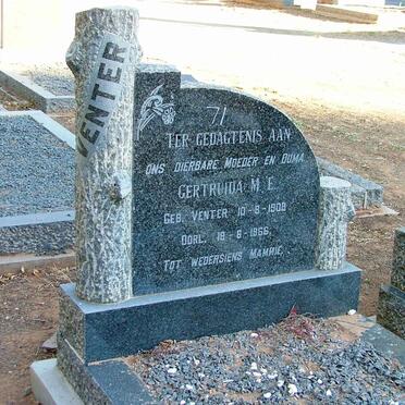 VENTER Gertruida M.E. nee VENTER 1908-1966
