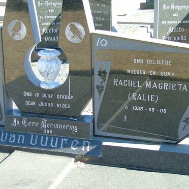 VUUREN Marthinus Albertus, van 1911-2008 &amp; Rachel Magrieta 1938- 