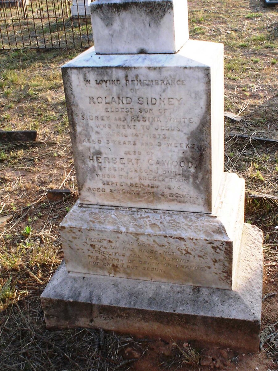 WHITE Roland Sidney -1873 :: WHITE Herbert Cawood -1874