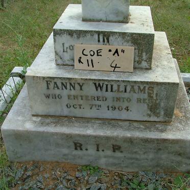 WILLIAMS Fanny -1904