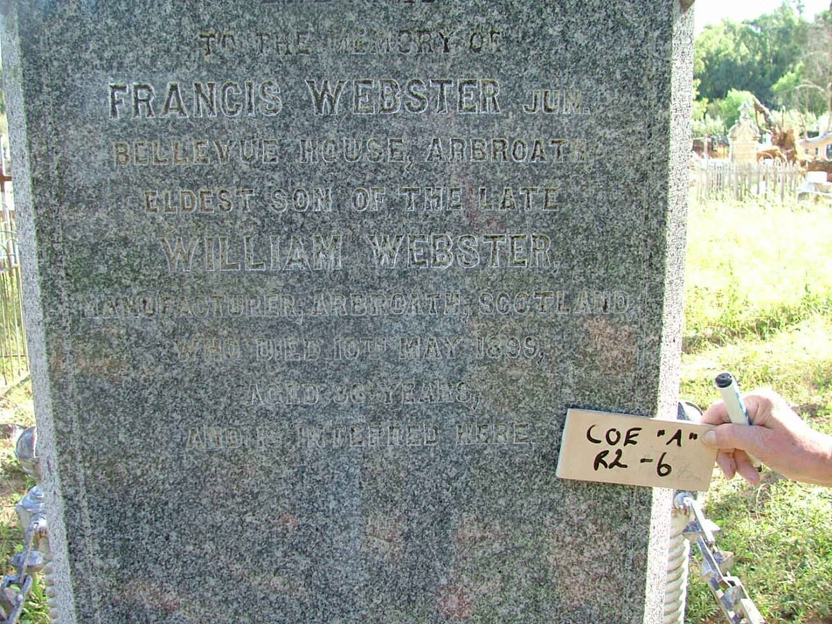 WEBSTER Francis -1899