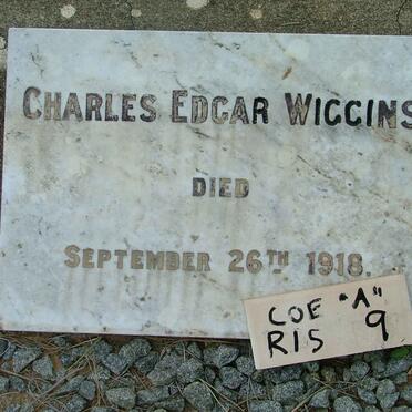 WIGGINS Charles Edgar -1918