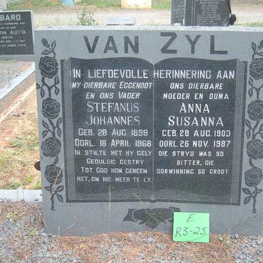 ZYL Stefanus Johannes, van 1898-1968 &amp; Anna Susanna 1903-1987