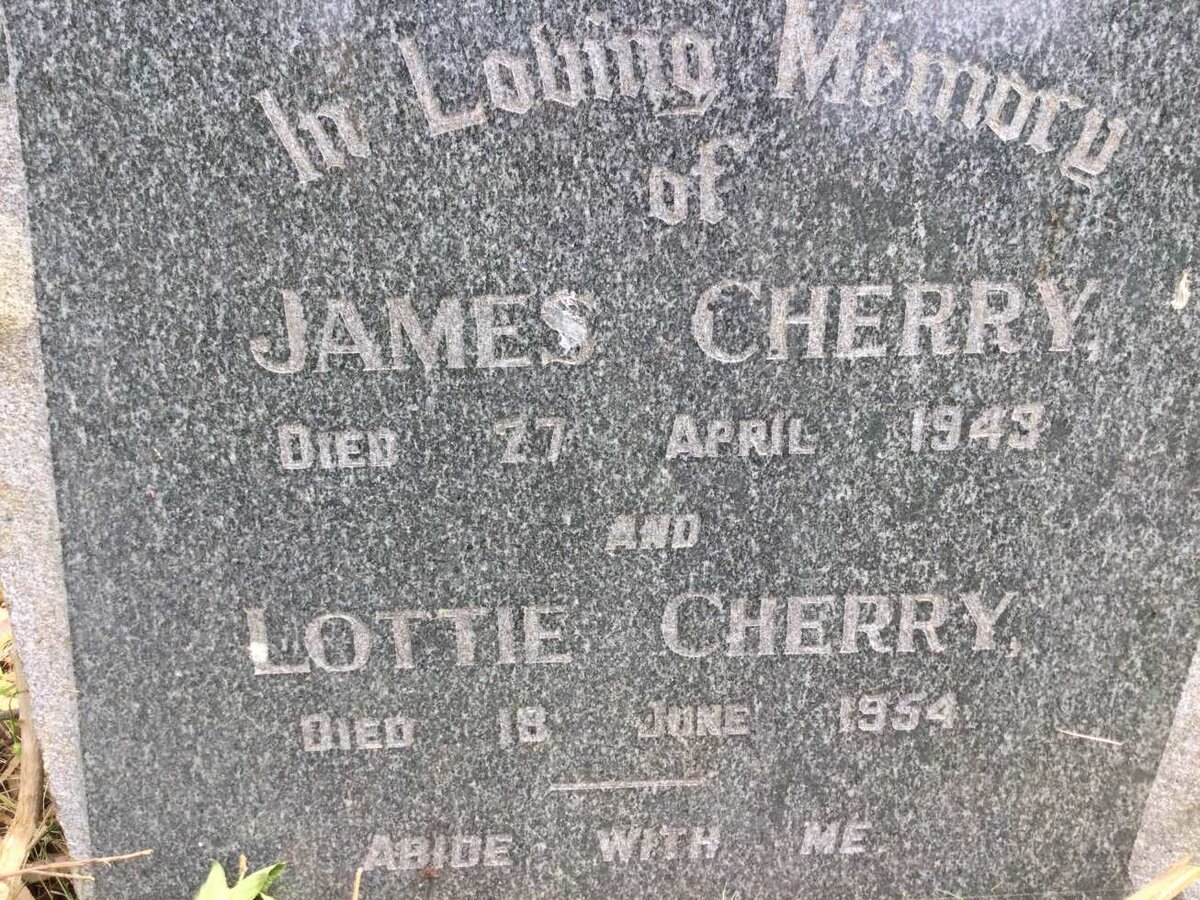 CHERRY James -1943 &amp; Lottie -1954