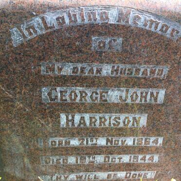 HARRISON George John 1864-1944