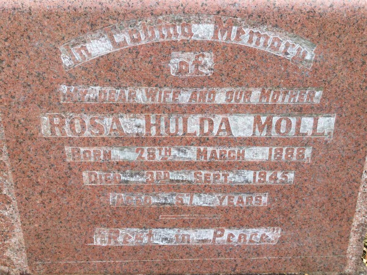 MOLL Rosa Hulda 1888-1945