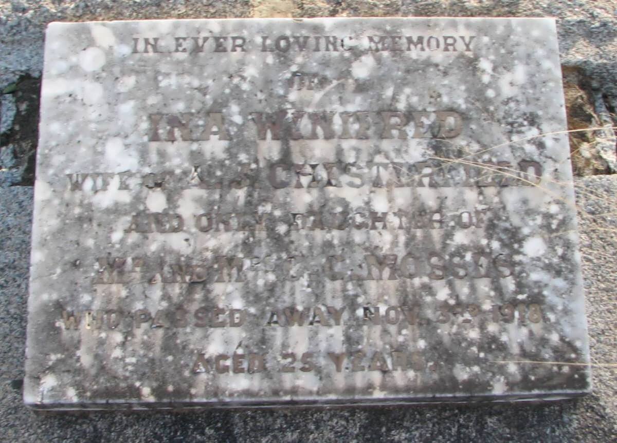 CHESTERFIELD Ina Winifred nee MOSSES -1918