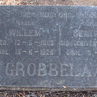 GROBBELAAR Willem 1869-1926 &amp;  Gertruida SCRIVEN 18??-195?