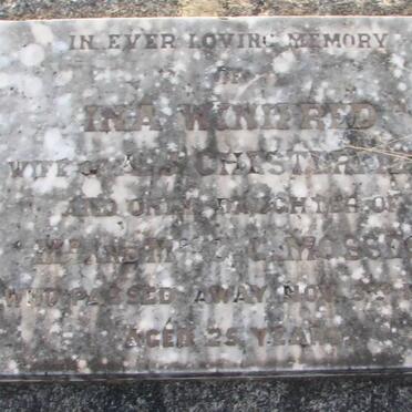 CHESTERFIELD Ina Winifred nee MOSSES -1918