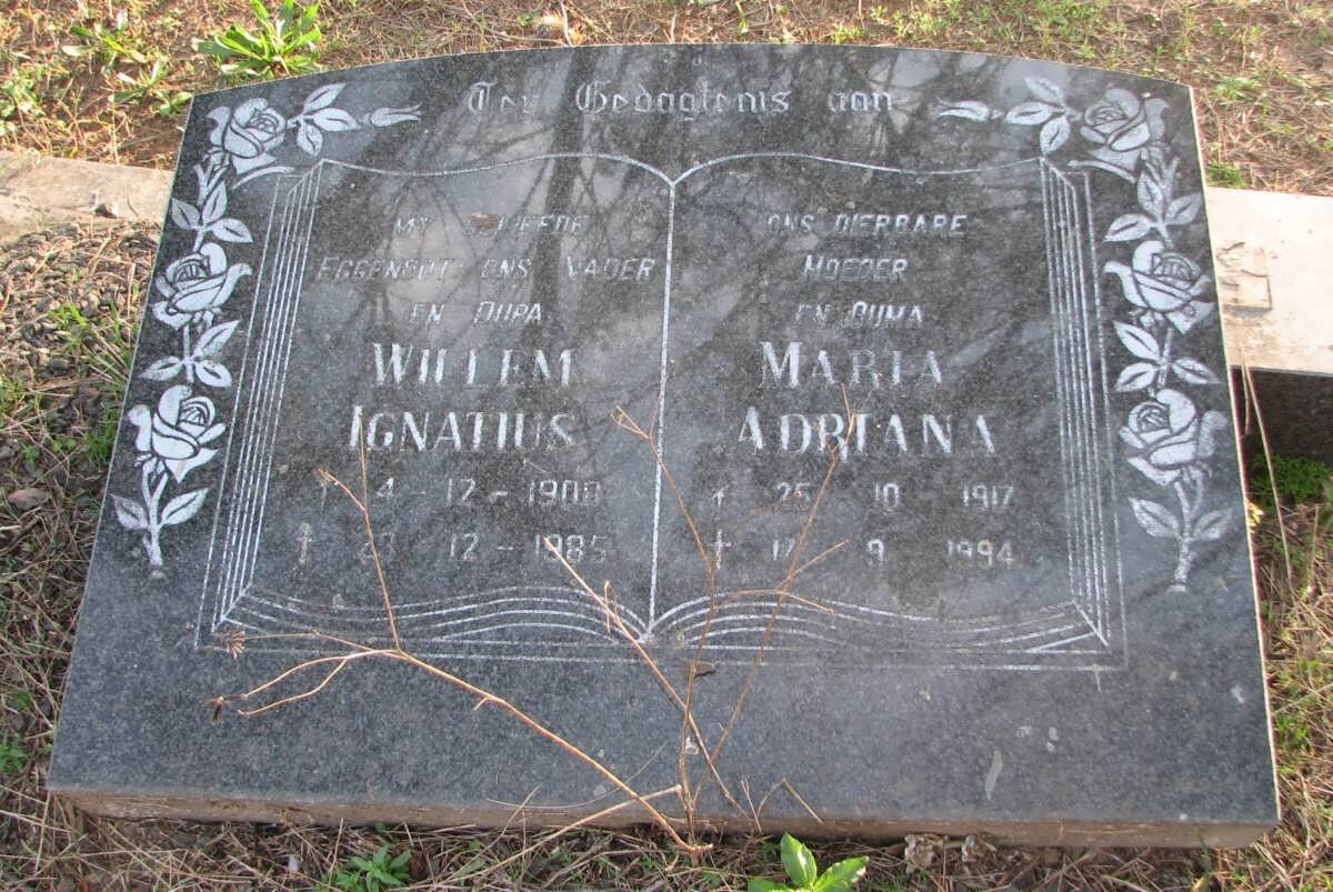 ? Willem Ignatius 1908-1985 &amp; Maria Adriana 1917-1994