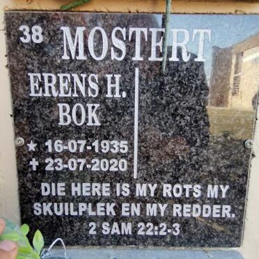 MOSTERT Erens H. 1935-2020