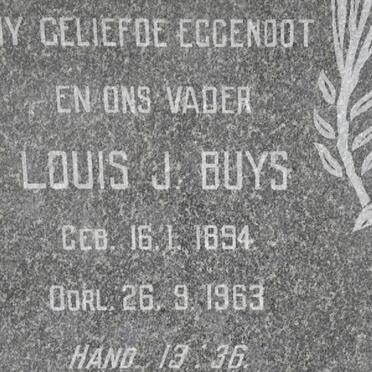 BUYS Louis J. 1894-1963