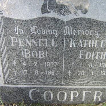 COOPER Pennell 1907-1987 &amp; Kathleen Edith 1909-1985