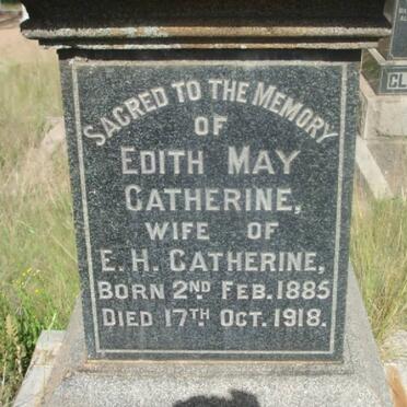 CATHERINE Edith May 1885-1918
