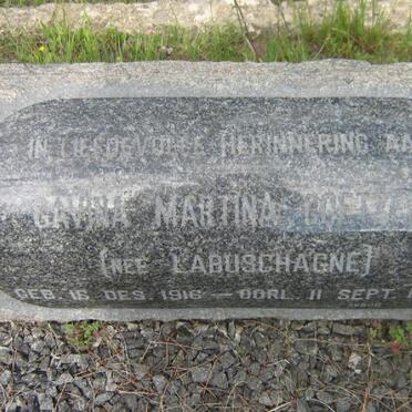 COETZEE Jacobus Stephanus 1914-1958 &amp; Gavina Martina LABUSCHAGNE 1916-1999