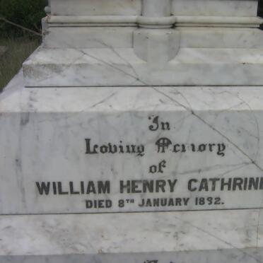 CATHRINE William Henry -1892 &amp; Caroline Rebecca -1906