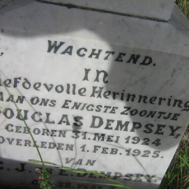 DEMPSEY Douglas 1924-1925