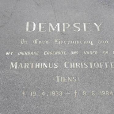 DEMPSEY Marthinus Christoffel 1933-1984