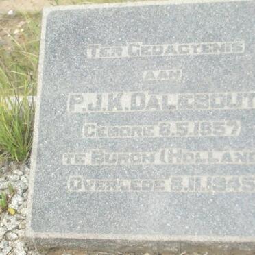 DALEBOUT P.J.K. 1857-1945