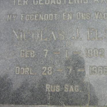 ELS Nicolas J. 1902-1965