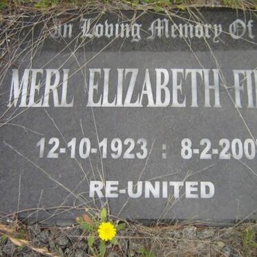 FIELD Merl Elizabeth 1923-2007