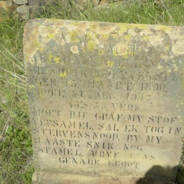 GREYVENSTEIN Abraham Johannes Hendrik 1890-1947