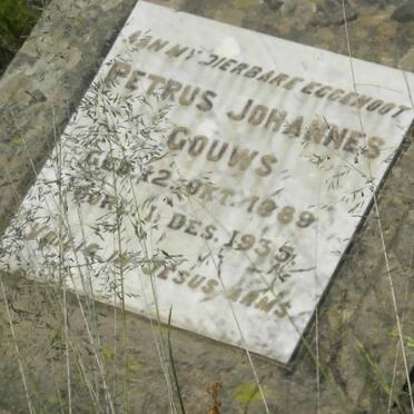 GOUWS Petrus Johannes 1889-1935