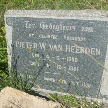 HEERDEN Pieter W., van 1890-1951